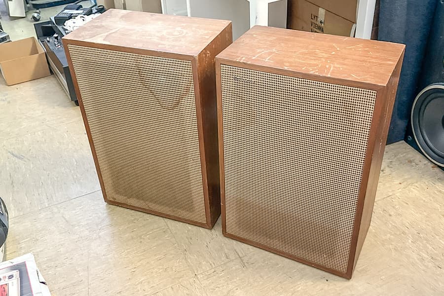 2 vintage Lautsprecherboxen